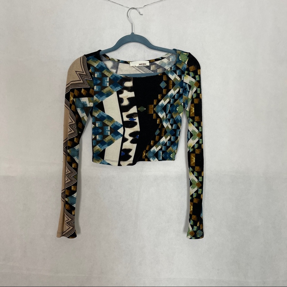 Sans Souci crop top long sleeve size S
